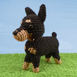 AmiDogs Miniature Pinscher amigurumi crochet pattern