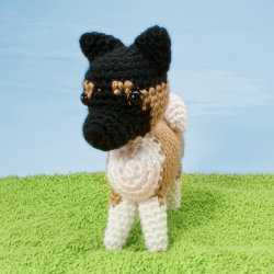 (image for) AmiDogs Akita amigurumi crochet pattern