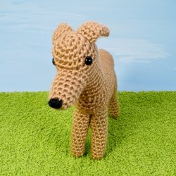 (image for) AmiDogs Greyhound (or Whippet) amigurumi crochet pattern