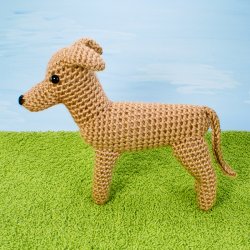 AmiDogs Greyhound (or Whippet) amigurumi crochet pattern