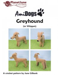 AmiDogs Greyhound (or Whippet) amigurumi crochet pattern