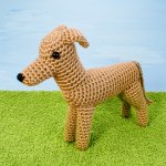 (image for) AmiDogs Greyhound (or Whippet) amigurumi crochet pattern