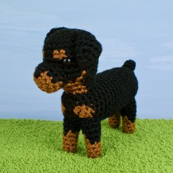 AmiDogs Rottweiler amigurumi crochet pattern