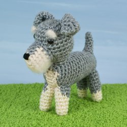 (image for) AmiDogs Miniature Schnauzer amigurumi crochet pattern