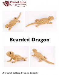 Bearded Dragon (lizard) amigurumi crochet pattern