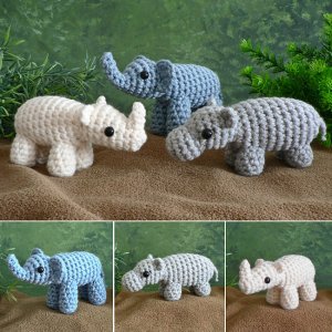 AfricAmi Set 1 - THREE amigurumi crochet patterns