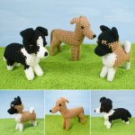 (image for) AmiDogs Set 6 - THREE amigurumi crochet patterns