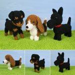 (image for) AmiDogs Set 7 - THREE amigurumi crochet patterns