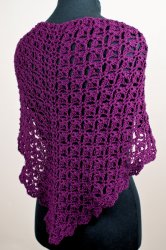 Cascading Clusters Shawl crochet pattern