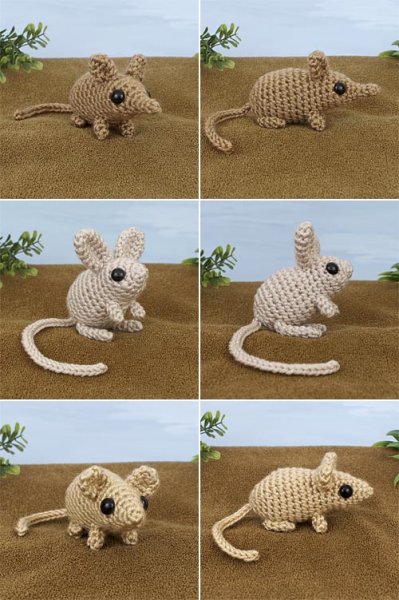 Mini Mammals 1 & 2 - SIX amigurumi crochet patterns - Click Image to Close