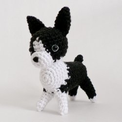 (image for) AmiDogs Boston Terrier amigurumi crochet pattern