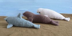 AquaAmi Set 1 - THREE amigurumi crochet patterns