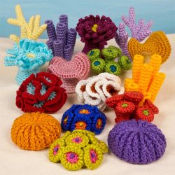 (image for) Coral Reef Collections 1 & 2: EIGHT realistic crochet patterns