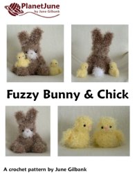 (image for) Fuzzy Bunny & Chick amigurumi crochet pattern