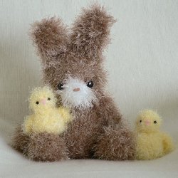 Fuzzy Bunny & Chick amigurumi crochet pattern