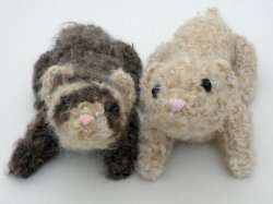(image for) Fuzzy Ferret amigurumi crochet pattern