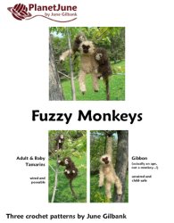 (image for) Fuzzy Monkeys amigurumi crochet pattern