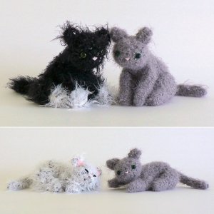 (image for) Fuzzy Kitten amigurumi crochet pattern