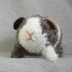 (image for) Fuzzy Guinea Pig amigurumi crochet pattern