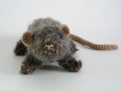 Fuzzy Rat amigurumi crochet pattern