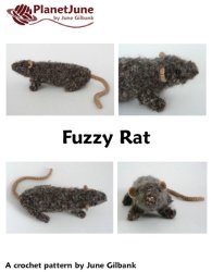 (image for) Fuzzy Rat amigurumi crochet pattern