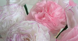 (image for) Tissue Paper Carnations DONATIONWARE paper craft tutorial