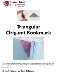 Triangular Origami Bookmark DONATIONWARE craft tutorial