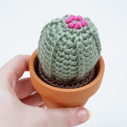 (image for) Soil Ball for 'planting' Crocheted Plants DONATIONWARE tutorial