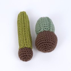 (image for) Soil Ball for 'planting' Crocheted Plants DONATIONWARE tutorial