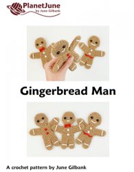 Gingerbread Man amigurumi crochet pattern