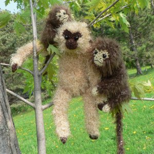 Fuzzy Monkeys amigurumi crochet pattern