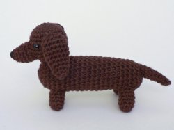 (image for) AmiDogs Dachshund amigurumi crochet pattern