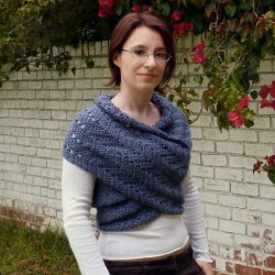 Eyelet Ripple Scarf Sweater DONATIONWARE crochet pattern