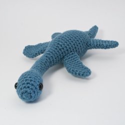 (image for) Plesiosaurus - amigurumi dinosaur crochet pattern