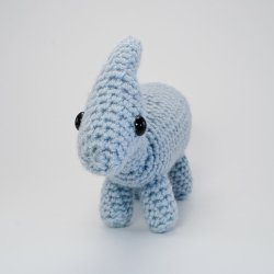 Parasaurolophus - amigurumi dinosaur crochet pattern