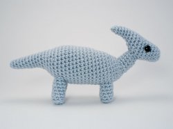 Parasaurolophus - amigurumi dinosaur crochet pattern