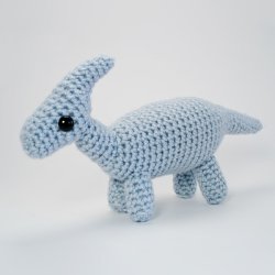 Parasaurolophus - amigurumi dinosaur crochet pattern