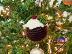 Christmas Pudding DONATIONWARE crochet pattern