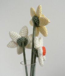 (image for) Daffodils DONATIONWARE flower crochet pattern