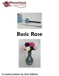 Basic Rose DONATIONWARE flower crochet pattern