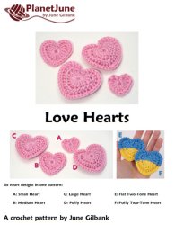 (image for) Love Hearts DONATIONWARE crochet pattern