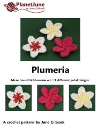 Plumeria DONATIONWARE flower crochet pattern