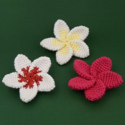 (image for) Plumeria DONATIONWARE flower crochet pattern
