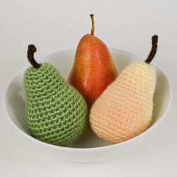 (image for) Amigurumi Pears DONATIONWARE crochet pattern