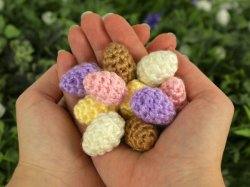 (image for) Tiny Eggs in a Nest DONATIONWARE crochet pattern