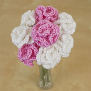 (image for) Carnations DONATIONWARE flower crochet pattern