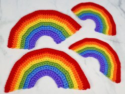 (image for) Happy Rainbows DONATIONWARE crochet pattern