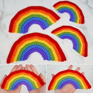 (image for) Happy Rainbows DONATIONWARE crochet pattern