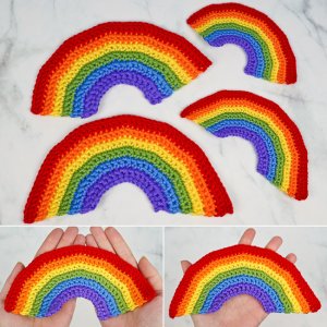 Happy Rainbows DONATIONWARE crochet pattern