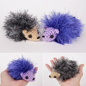 (image for) Fuzzy Hedgehog DONATIONWARE crochet pattern